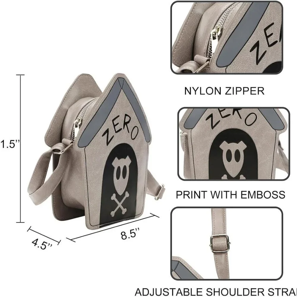 Nightmare Before Christmas Zero Dog House Crossbody Bag Womens Novelty